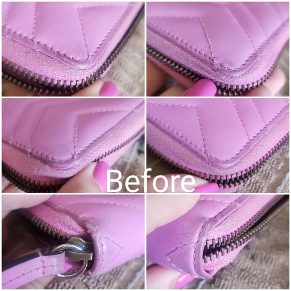 **SOLD** Authentic Pre-owned Gucci Marmont Zip Around Continental Wallet - Picture 11 of 14